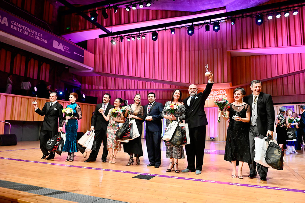 Los ganadores 2025 del Campeonato de Baile de Tango de la Ciudad de Buenos Aires.